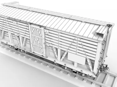 PRR Stock Car  3D model