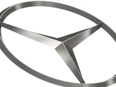 3D Mercedes Emblem 3D model
