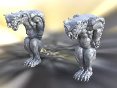 Gargoyle Statue 3D model