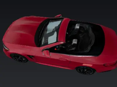 Inspired from Mercedes-Benz SL 63 AMG 2022 Low-poly 3D model