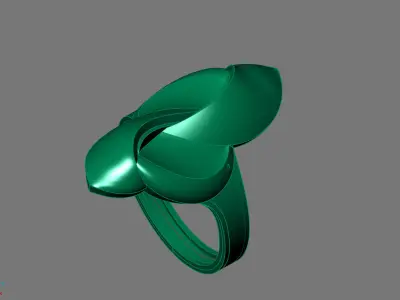 Women Ring Plain Ring Ready STL 3DM Models Womens Rings 3D print model 50