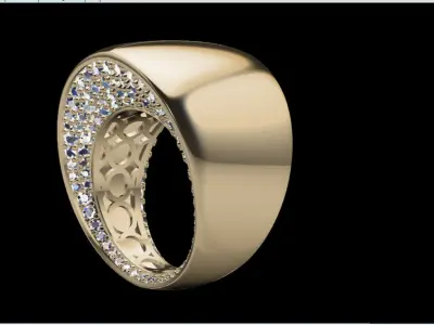 Goldsmith Rad Jewelry Ring Model - Insideros 3D model