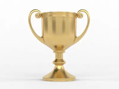 Trophy Cups 3D model 6