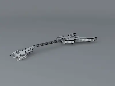 The Winged Avenger concept guitar Free 3D model