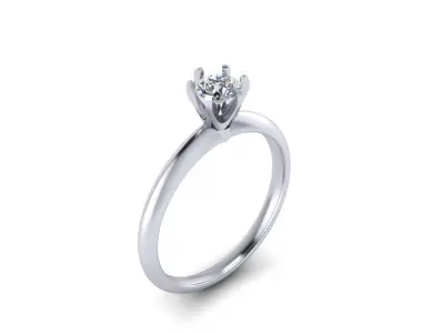 Tiffany wedding ring 3D print model