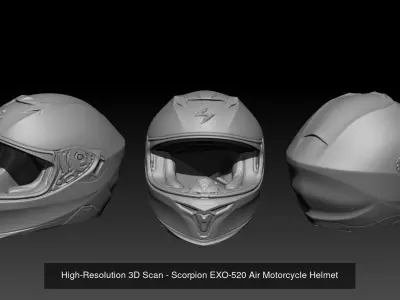 Motorcycle Helmets 3D Model Pack
