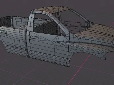 2003 DODGE RAM 2 DOOR BODY SHELL 3D model