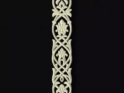 Central decor ornament for furniture 3D model 480