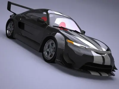 Generic car 06 model in Lightwave 3D 3D model
