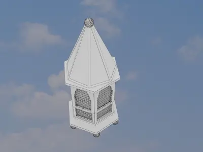 f13 Ramadan lantern fanous 3D model