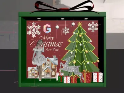 ChristmasBooth Concept Design 3D model