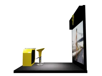 Booth Exhibition Stand a623e  3D model