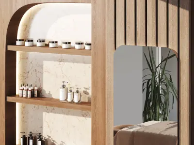 Modern spa and accessories 01 3D model