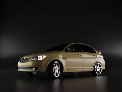 Hyundai Accent Era 3D Model 3D model