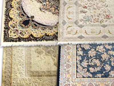 Persian Carpet Collection-vol12-4k texture Low-poly 3D model