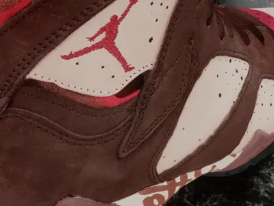 NIKE AIR JORDAN 7 X PATTA 3D SHOES Low-poly 3D model