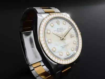 ROLEX Datejust 36 Mother Of Pearls Diamond Oyster 3D model