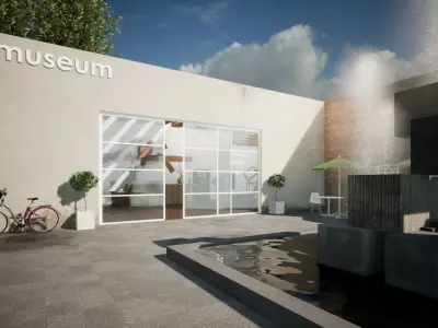 Art Museum - Art Gallery Low-poly 3D model