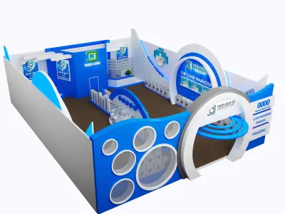 Booth Exhibition Stand a474 3D model