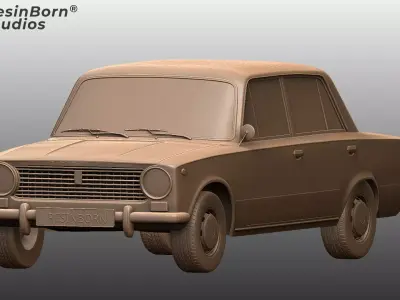 Vaz Ziguili 2101 Classic Soviet Sedan 3D Model 3D print model