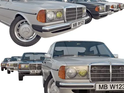 Mercedes benz W123 3D model
