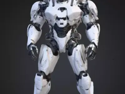 Cybernetic Elite Exo Soldier 3D Character Model 3D print model
