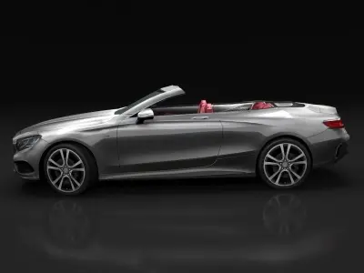 Mercedes-Benz S-Class Cabriolet 2017 Low-poly 3D model