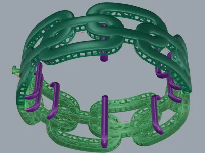 bracelet cartier-01 3D print model