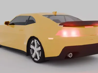 Low Poly Chevrolet Camaro 2014 Low-poly 3D model