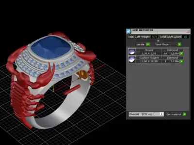 ring woman men  3D print model buy