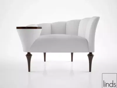 Linds Furniture Allan Occasional Chair 3D model