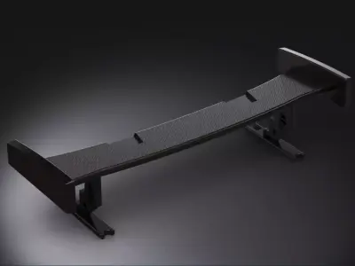 Spoiler technical automotive tuning part 3D model