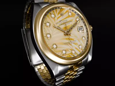 ROLEX Datejust 36 Golden Palm Domed Jubilee 3D model