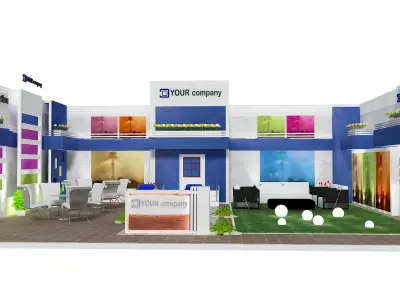 Booth Exhibition Stand a460b  3D model