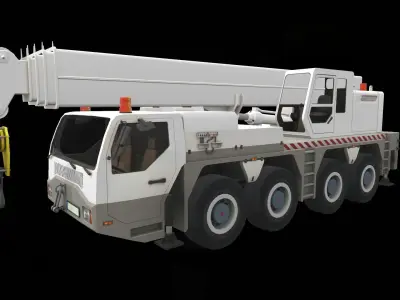 Crane Low-poly 3D model