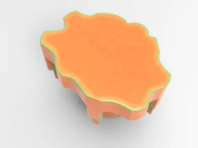 Kury Side Table Low-poly 3D model