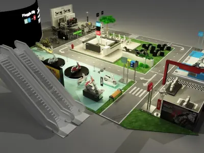 Vespa Exhibition 3D model