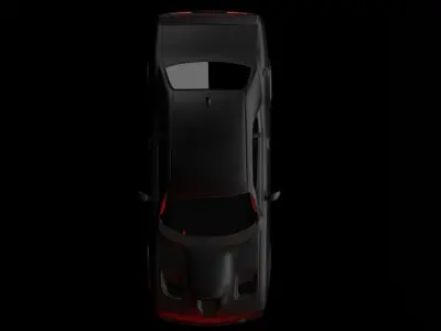 dodge car 2015 3D model