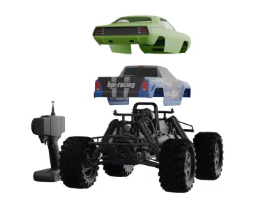 Toy Savage Car Low-poly 3D model