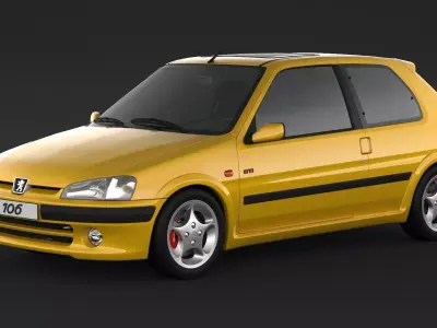 Peugeot 106 GTI 3D model