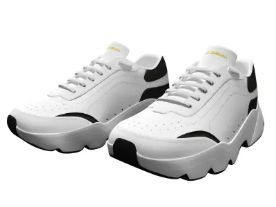 Shoes Low Poly Model Low-poly 3D model