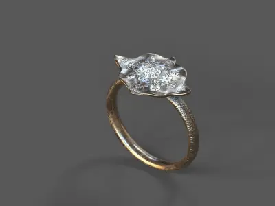High-Quality 3D Ring Model Low-poly 3D model 20