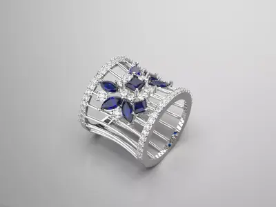 bride diamond ring jr00035 3D print model