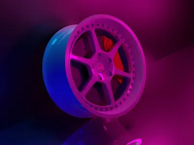 HRE Performance rim  Low-poly 3D model