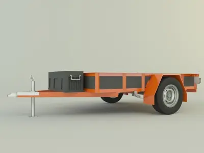 car trailer 514 3D model