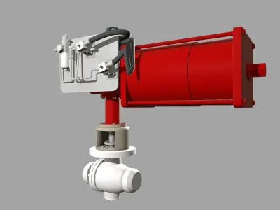 One Side Extended Bonnet Low-poly 3D model