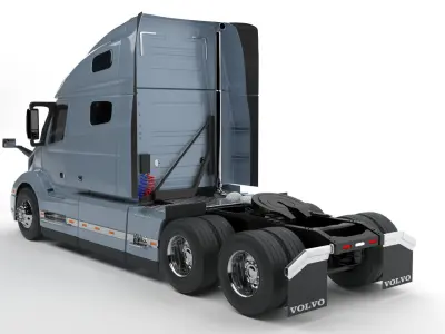 High poly 3d model of VOLVO VNL 760 and Tutorial video 3D model