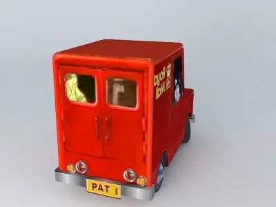 Postman Pat's Van Free 3D model