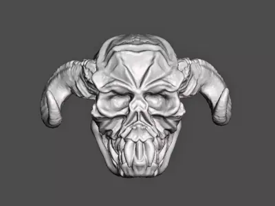 Classic Demon Head  3D print model