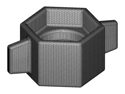 Geyser Pipe Connector key 3D print model